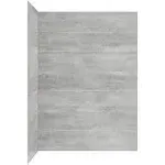 Ove Decors Misty 60 x 32 in. Solid Surface Corner Shower Wall - White