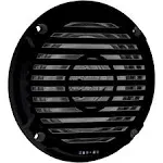 Jensen MS5006B Coaxial Waterproof Speaker- 5.25", Black Dual Cone