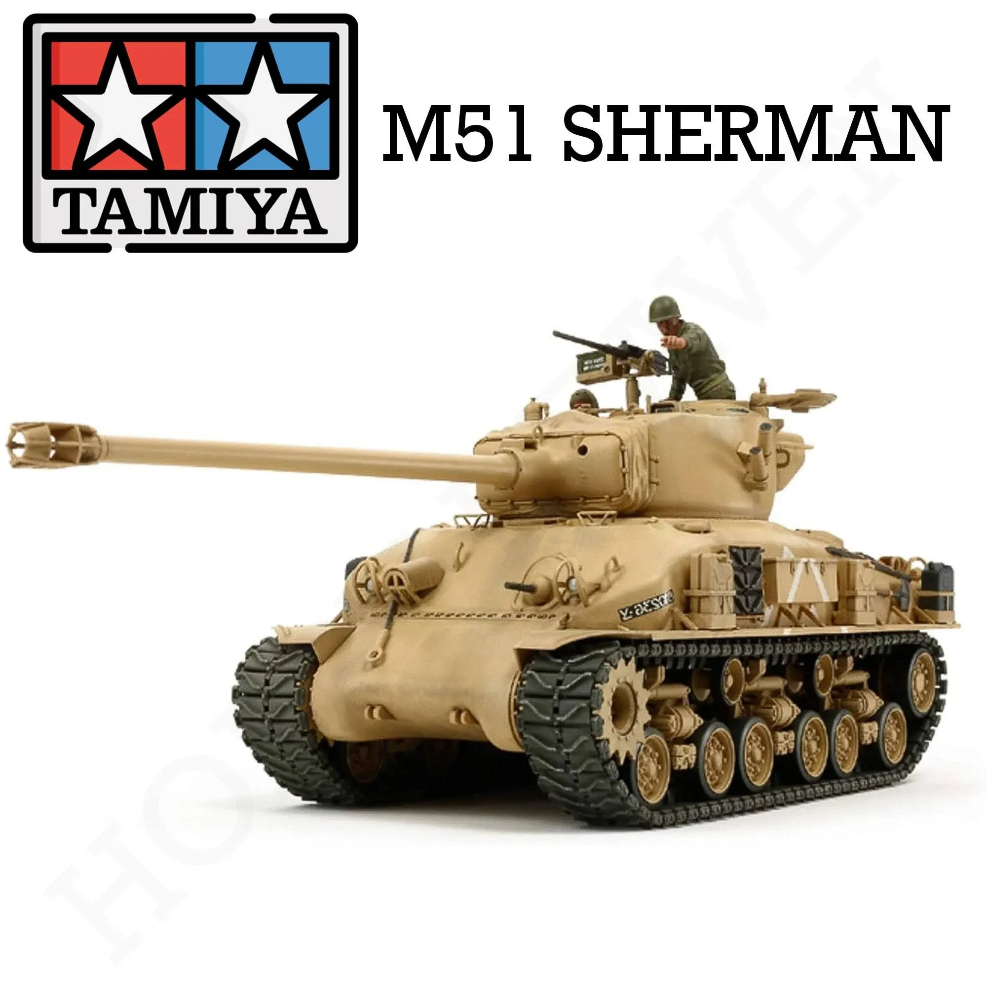 Tamiya 35323 1/35 Military Model Kit Israeli Tank M51 Super Sherman Isherman