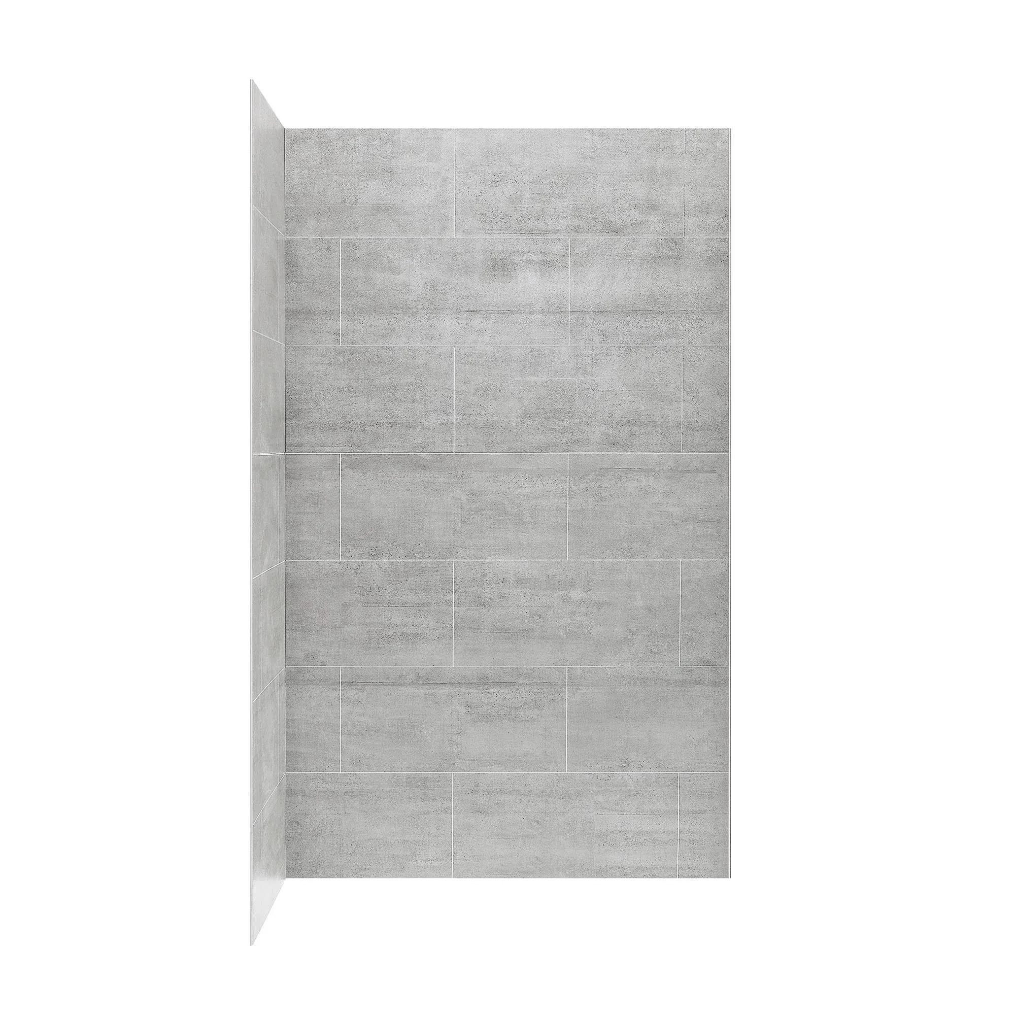 Ove Decors Misty 48 x 32 in. Solid Surface Corner Shower Wall - White