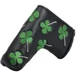 HIFROM Golf Putter Head Cover Headcover Shamrock Embroidered Blade Fit All Brands