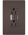 Legrand radiant 1597NTLTRNICC4 15 Amp Night Light GFCI Self Test Tamper-Resistant Decorator Duplex Outlet with Cool Touch LED, Nickel (1 Count)