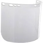 Jackson Safety Faceshield Window for Jackson Safety Headgear, 8" x 15.5" x 0.06", Polycarbonate, Unbound, Clear (Case of 12), 29087