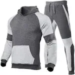 HHGKED Men's Track Suits 2 Piece Set Active Jogging Suits Long Sleeve Sweatsuits Casual Outfits