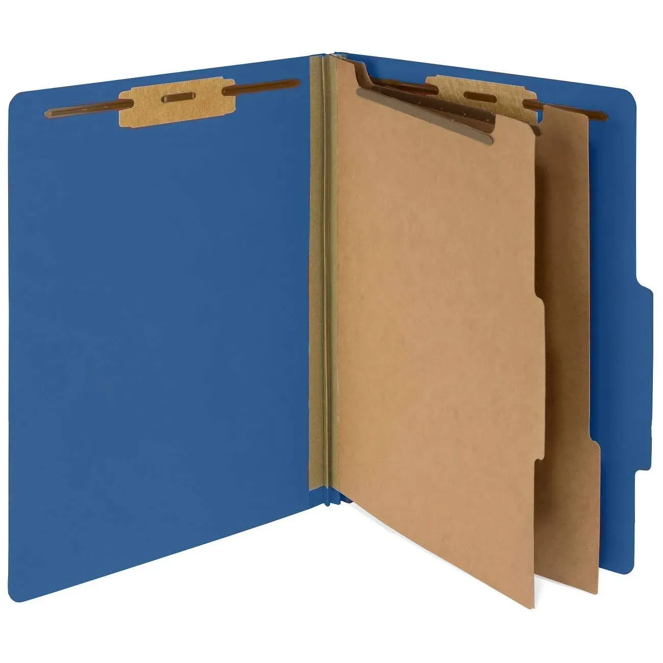 Blue Summit Supplies 30 Letter Size Dark Blue Classification Folders, 2 Dividers, 2 Inch Tyvek Expansions, Durable 2 Prongs, Letter Size, Dark Blue Color, 30 Pack