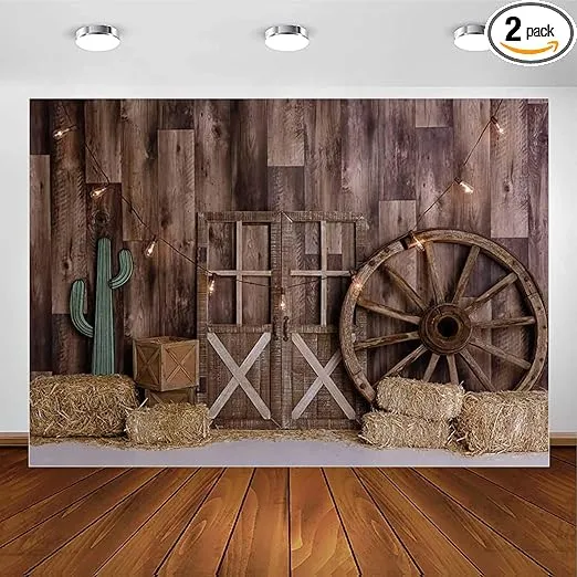 Vinyl 8x6ft Western Cowboy Backdrop for Portrait Photography Pictures Wild We...