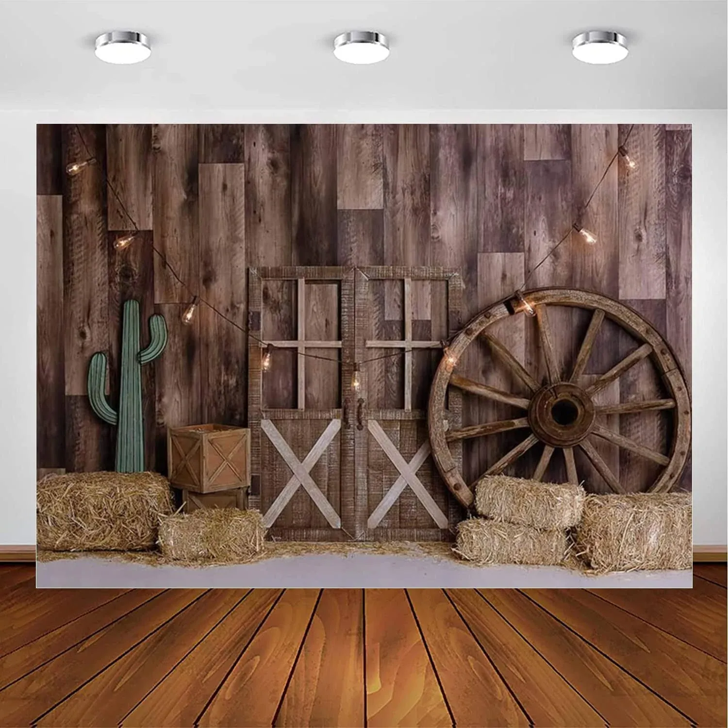 Vinyl 8x6ft Western Cowboy Backdrop for Portrait Photography Pictures Wild We...