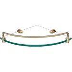 Kraus Elie Corner Bathroom Shelf, Brushed Gold