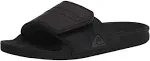 Quiksilver Men's Rivi Slide Adjust Sandal - Black/Grey/Black, 11