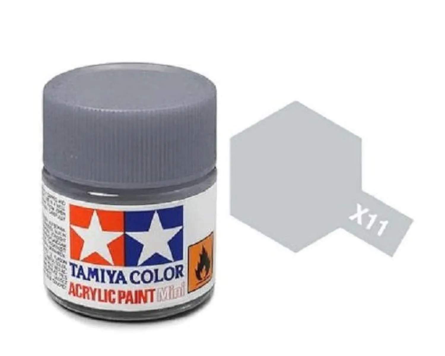 Tamiya Models X-11 Mini Acrylic Paint Chrome Silver