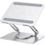 UGREEN Laptop Stand for Desk with 360° Aluminum Rotating Base Laptop Holder Adjustable Compatible with MacBook Pro Air Stand, Ergonomic Laptop Riser