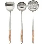 Cuisinart 3PC Wok Tool Set with Acacia Handles