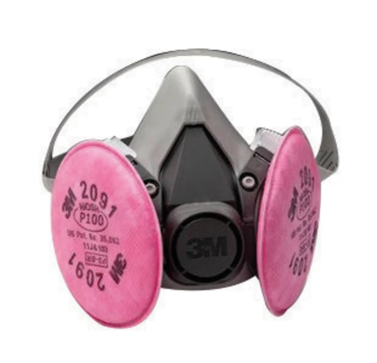 3M 6000 Series Half Facepiece Respirator, Medium