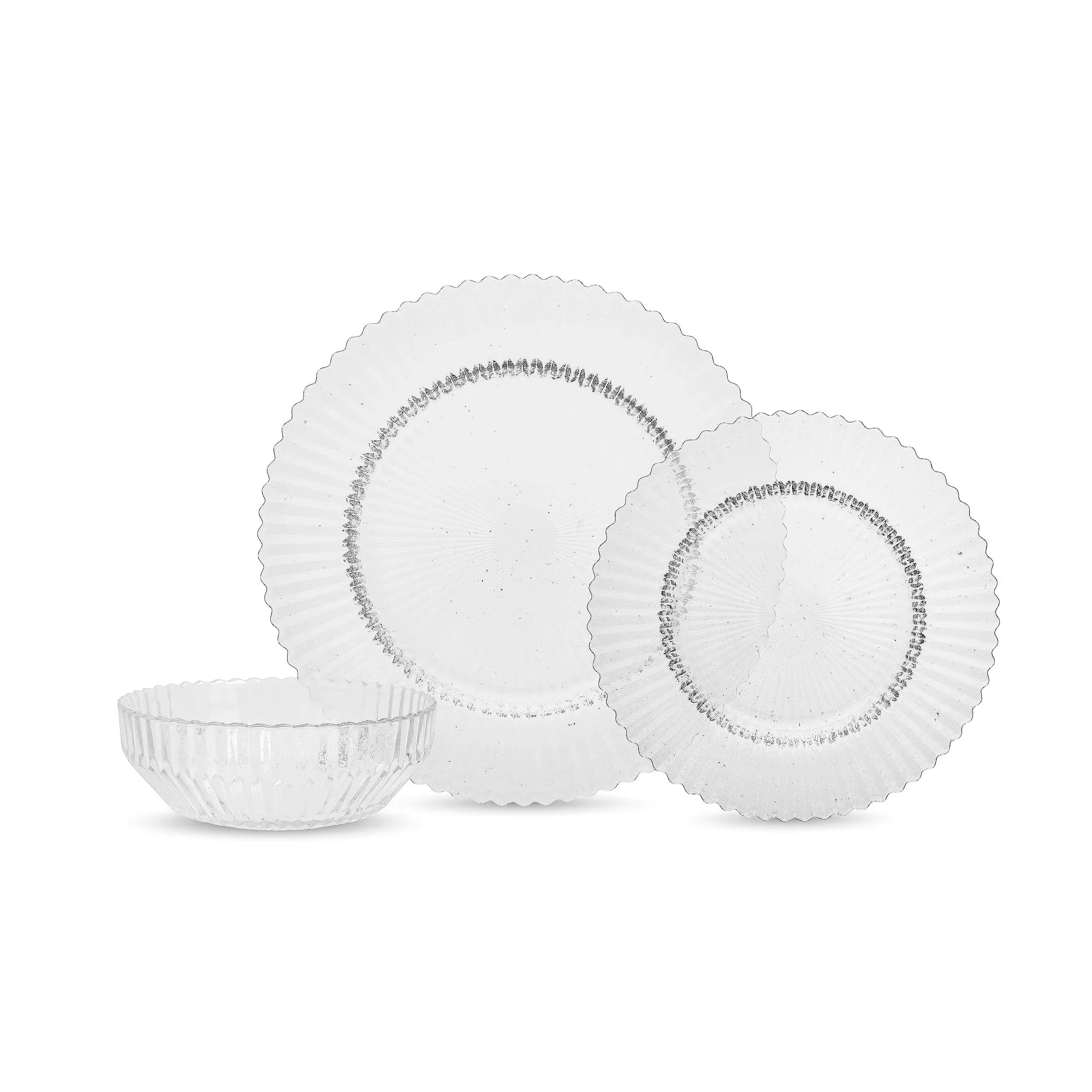 Fortessa Archie 12-Piece Clear Dinnerware Set