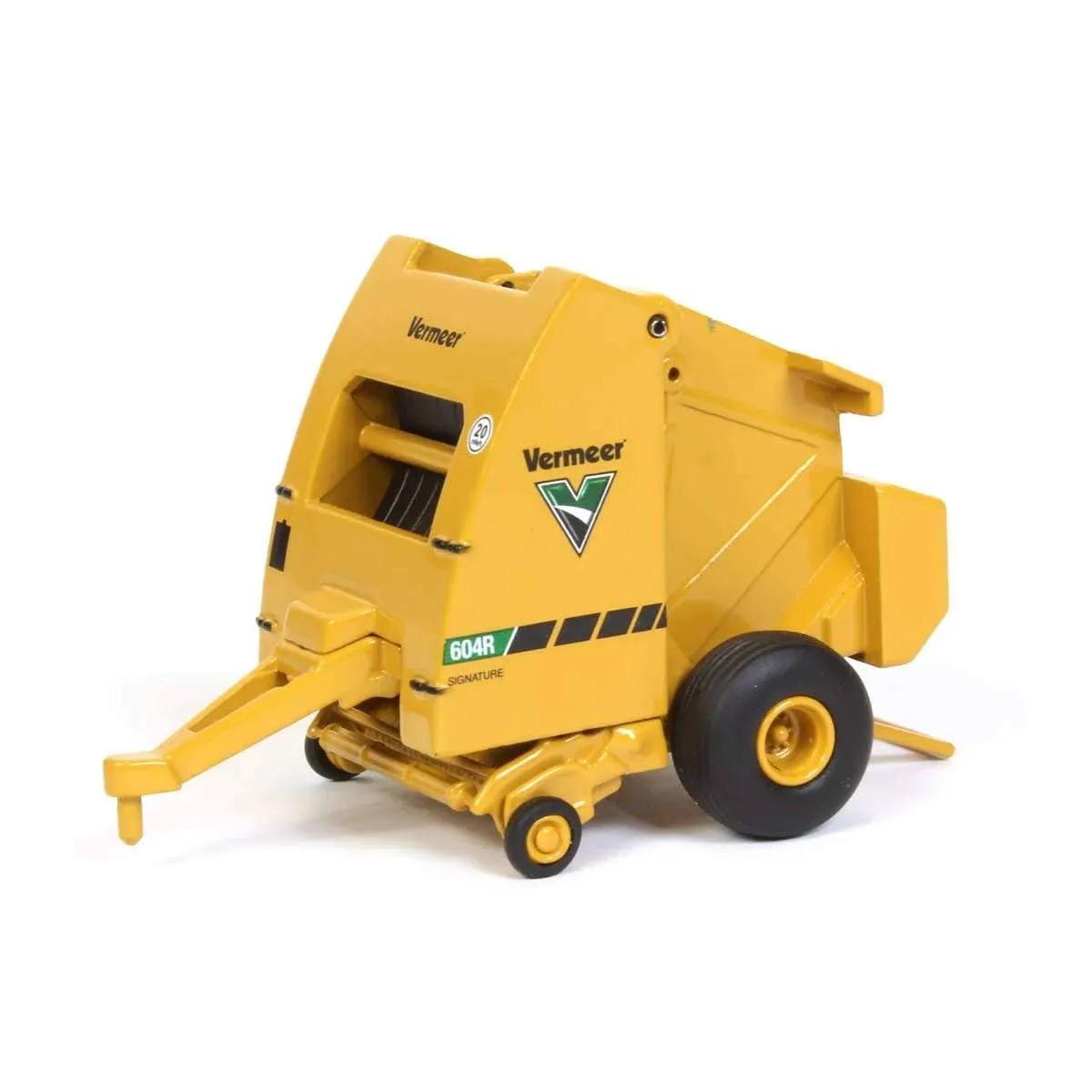 Spec Cast CUST 1639 1-64 Vermeer 604R Round Baler with Bale; Yellow