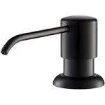 Kraus Boden Spot Free Stainless Steel/Matte Black 17 oz. Capacity Deck-mount Soap and Lotion Dispenser