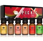 P&J Trading P&J Picnic Set of 6 Premium Fragrance Oil for Candle Making & Soap Making, Lotions, Haircare, Diffuser Oils Scents