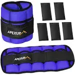 APEXUP 10lbs/Pair Adjustable Ankle Weights for Women and 10 lbs/Pair, Purple 