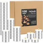 Tea Lights Candles 100 Pack Unscented Tealight Candles Bulk for Wedding Chris...