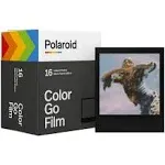 Polaroid Go Color Film - Black Frame Double Pack (16 Photos) (6211) - Only Compatible with Polaroid Go Camera 