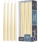 Hyoola 12 Pack Tall Taper Candles - 12 Inch Woolwhite Dripless, Unscented Dinner Candle - Paraffin Wax with Cotton Wicks - 10 Hour Burn Time