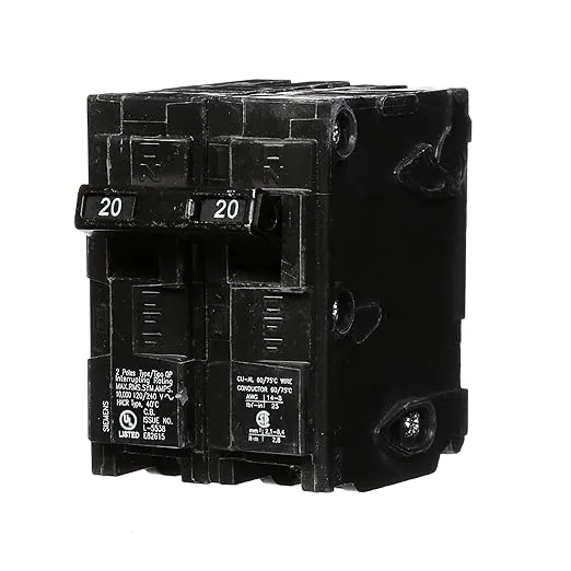 Siemens Q220 2 Pole Circuit Breaker