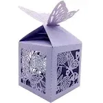 50 Pcs Laser Cut Flowers And Butterflies Creative Chocolate Box Wedding Favors C