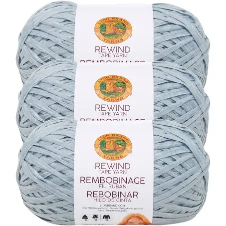 Lion Brand Yarn 523-106ah Rewind Marbles 3 Pack Fashion Yarn, Gray