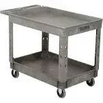 Global Industrial 800297 Plastic 2 Tray Shelf Service & Utility Cart,