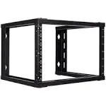 6U Wall Mount Open Frame Server Rack For 19 Inch IT Equipment 16&#034; Deep 6U BLACK