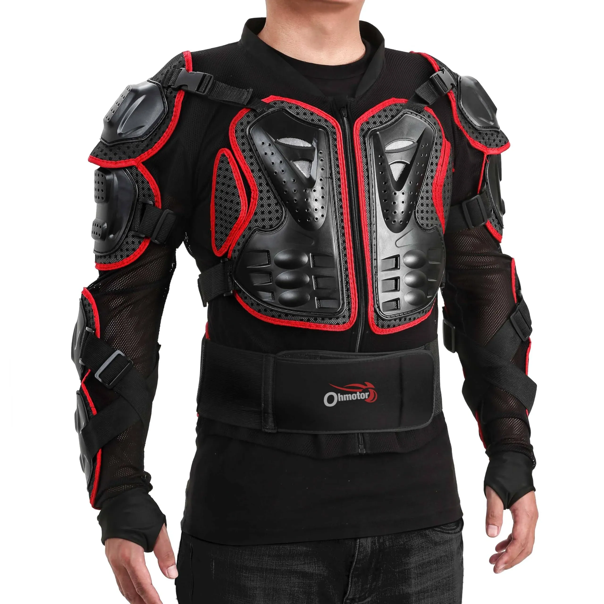 Ohmotor Motorcycle Body Protective Jacket Armor Men, Motocross Riding Protective ...