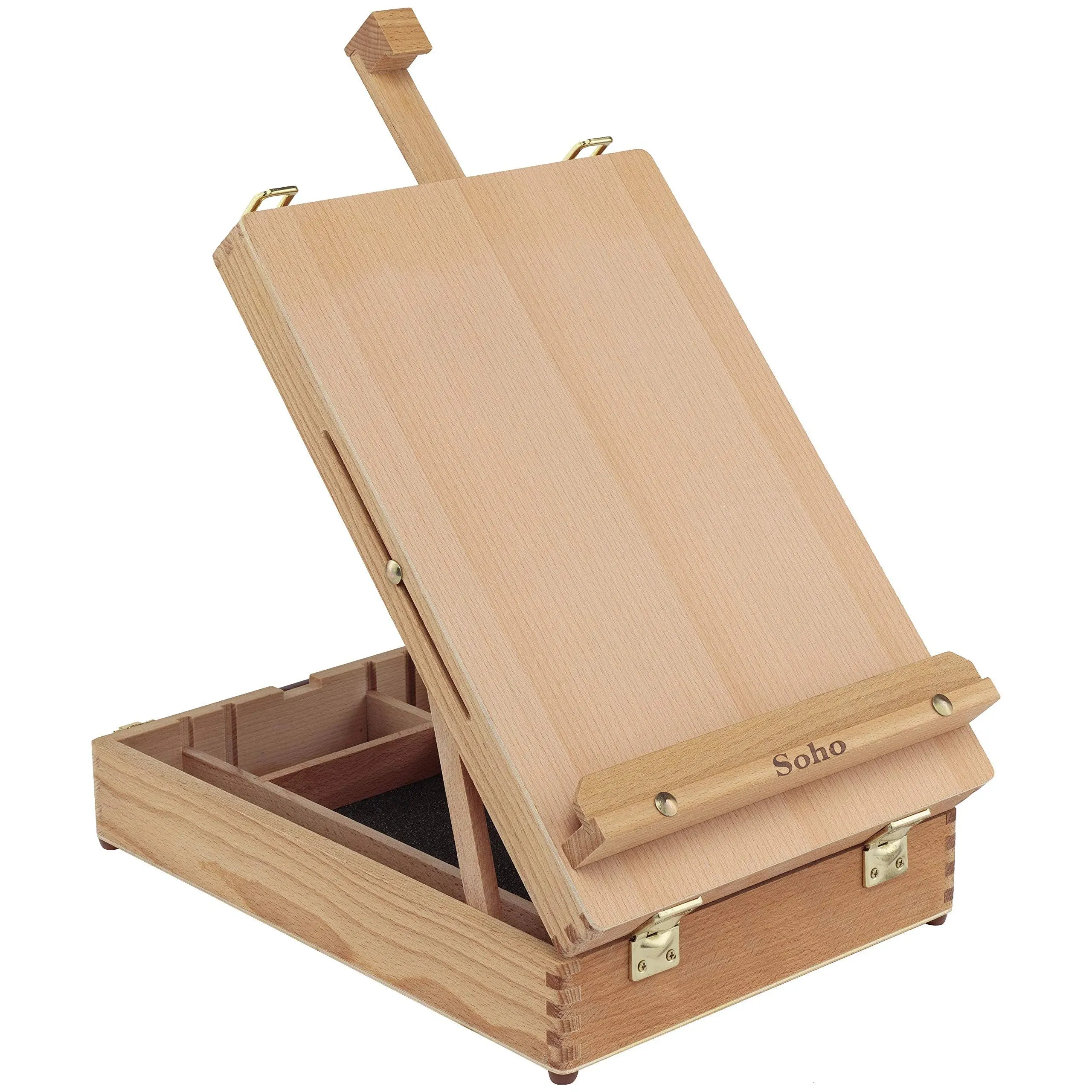 Soho Urban Artist Sketch Box and Table Easel - Portable Multi Media Adjustabl...