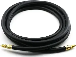 WeldingCity Power Cable Hose 57Y03R (Rubber, 1-Pcs Style) 25-ft for Air-cooled TIG Welding Torch 9-series and 17-series