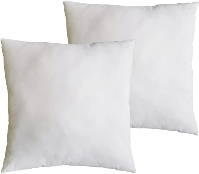 Throw Pillow Inserts - 28" x 28", 2 Pack Throw Pillow Inserts for Bed, Couch or Chair - 100% Cotton Sateen and Polyester-Filled