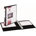 Avery Mini Durable View 3 Ring Binder, 1/2 Inch Round Rings, 1 Black Binder (27725)