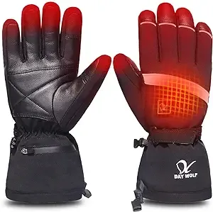 Day Wolf Heated Gloves Electric Hand Warmer 74V 2200mAh Rechargeable Men Women ...