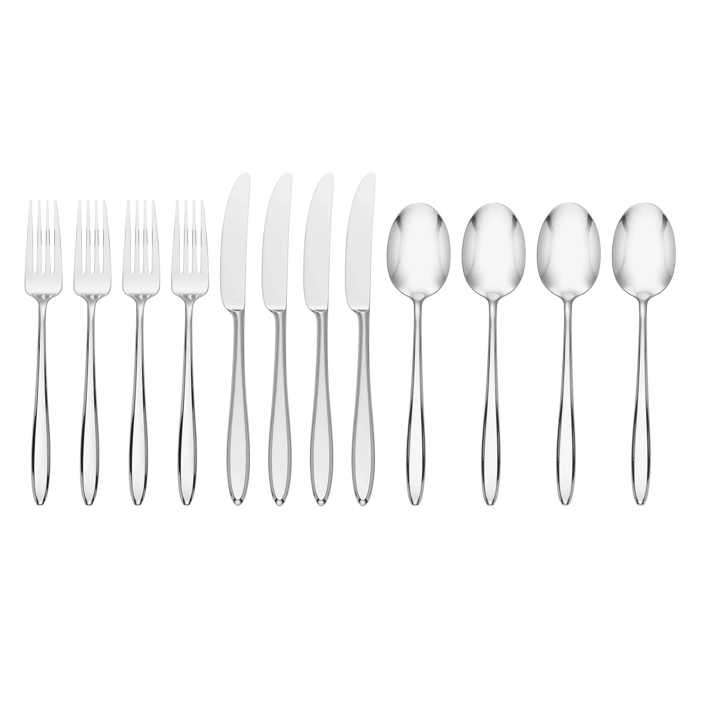 Hampton Forge 894843 Ayla Black 12 Piece Flatware Set