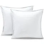 Bare Home | Microfiber Pillow Sham Set Euro / White