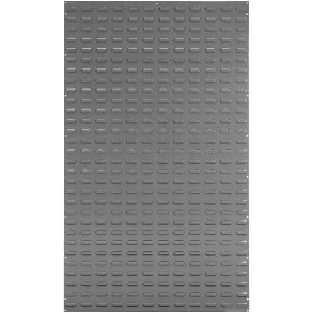 Akro-Mils 30161 Heavy Duty Wall Mount Garage Storage Steel Louvered Panel | Wall Storage Bin Hanging Organizer System for AkroBins, 36-Inch W x 61-Inch H, Grey, Single