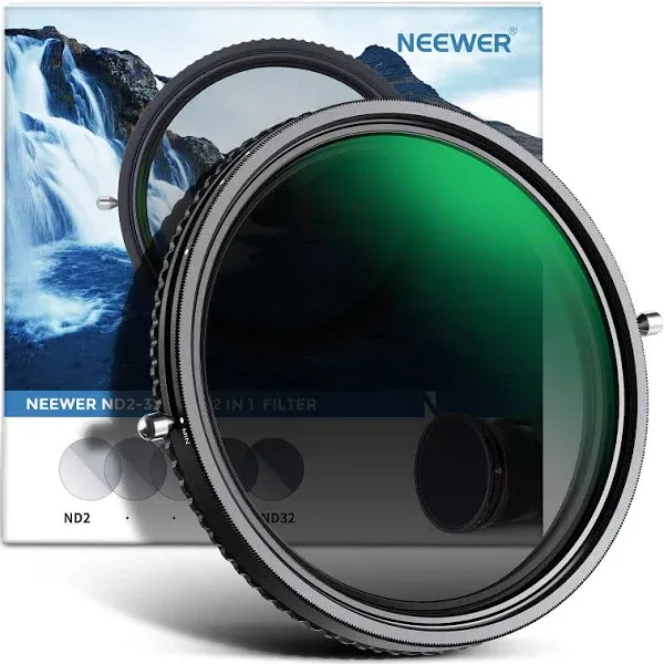 Neewer 2 in 1 HD Variable ND Filter and CPL Filter