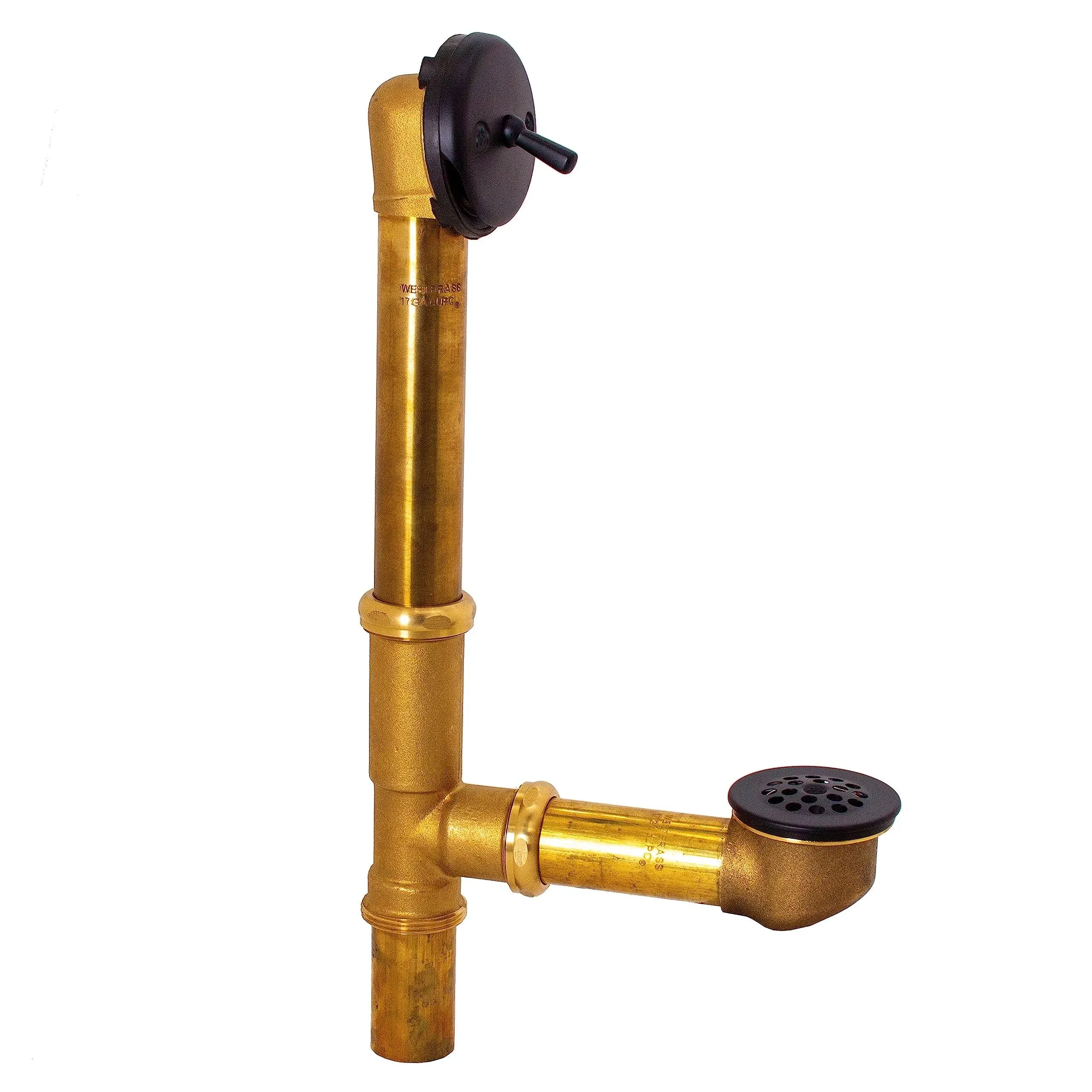 Westbrass D323-12 Trip Lever Bath Waste & Overflow - Oil Rubbed Bronze