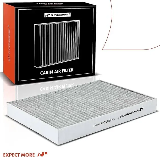 A-Premium 2-PC Cabin Air Filter with Activated Carbon Compatible with Mercedes-Benz S350, S400, S450, S550, S600, S63 AMG, S65 AMG, CL500, CL550, CL63 AMG, CL65 AMG, CLS63 AMG, Replace# A2218300318