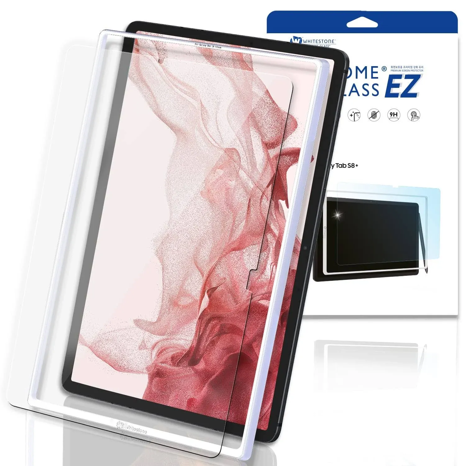 Dome Glass Whitestone EZ Screen Protector for Galaxy Tab S8 Plus (12.4") Full ...