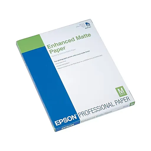 Epson S041341 Professional  Presentation Paper - Letter, Matte White (50/PK) New