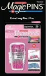 Taylor Seville Magic Pins - Extra Long Fine Pink 50/Pkg