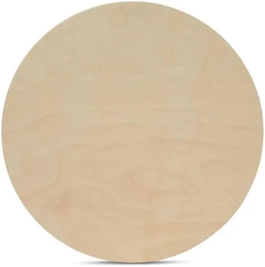 Wood Circle Discs 7 inch 1/2 inch Thick, Unfinished Birch Rounds | Woodpeckers