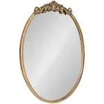 Kate and Laurel Arendahl Oval Ornate Wall Mirror Gold 18x24