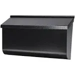 Gibraltar Mailboxes Woodlands Medium Capacity Galvanized Steel Black, Wall-Mount Mailbox, L4010WB0,Textured Black