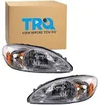 TRQ® HLA95288 - Driver and Passenger Side Driver and Passenger Side Chrome Factory Style Headlights