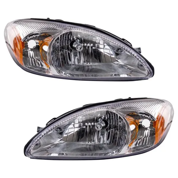 TRQ Headlight Set Fits 2000-2007 Ford Taurus